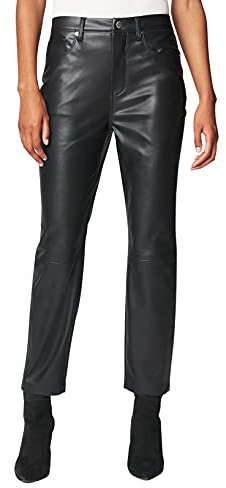[BLANKNYC] Womens High Rise Vegan Leather Pant, Straight Leg, Comfortable & Stylish Leggings, Need You Tonight, 27