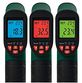 Parkside Infrarot-Thermometer PTIA 1 Messbereich: -50 bis + 380ºC Für schnelle Oberflächentemperaturmessung Präzises Infrarot-Messsignal
