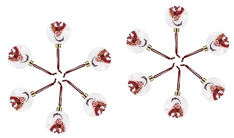 Abaodam 12 STK Weihnachtsbaum-anhänger DIY Craft Ball Ornament Weihnachtsbilderrahmen Klare Weihnachtskugeln Leere Kugel Zum Füllen Christbaumkugel Schnickschnack Plastik EIN Bad Nehmen