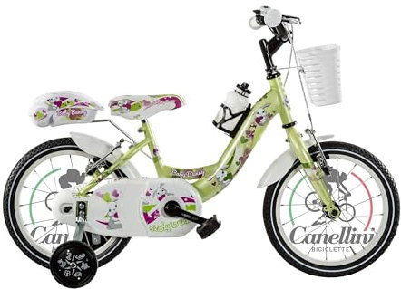BICICLETTE CANELLINI Mädchenfahrrad Venere 14 Zoll (35,6 cm) (grün)
