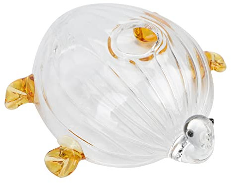 IMIKEYA Vase Décoratif Verre Forme De Tortue Jardin Hydroponique Contenant pour Fleurs Décoration De Bureau Transparent