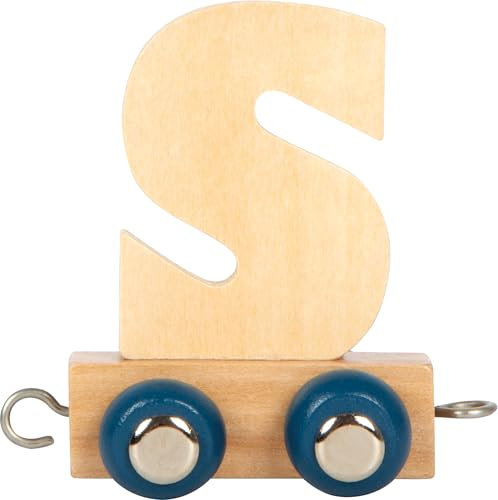 small foot Lettera Polare S, Trenino in Legno combinabile a Piacere, da Decorare e Regalare, 12589, Multicolore, S
