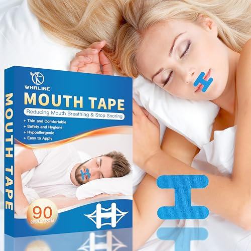 Mouth Tape For Sleeping,90 Pcs Mundkleber Nachts Mundpflaster Schlafen Schnarchpflaster Und Anti Schnarch Pflaster Schnarchstopper Mund Tape Schlaf für Schnarchen Verhindern Besser Schlafen Und Atmen