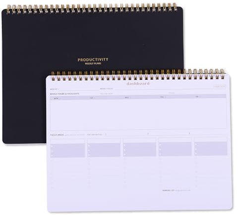 Weekday To Do List Notepad-5-Day Undated Weekly Schedule for High-achievers