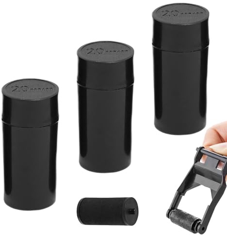 Pack of 3 Black Ink Roller Cartridges for Swift M8-22 Price Gun Price Labeller Roller Accessories Compatible with Swift Motex Danro Quicktag Tiger Labelers 20mm*12mm Ink Rolls Easy to Replace