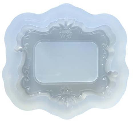 Moldes para fondant, serie de marcos de fotos, herramienta de moldeo de chocolate, fácil limpieza, multifunción, accesorios para hornear para postre, molde flexible para hornear