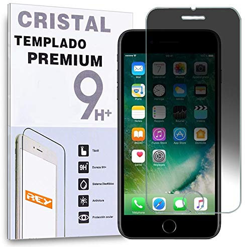 REY Protector de Pantalla Anti ESPÍA para iPhone 7/8 / SE 2020 / SE 2022 5G, Cristal Vidrio Templado Premium