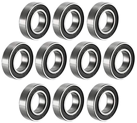 sourcing map Kugellager 6800-2RS Rillenkugellager doppelt abgedichtet 1180800, 10 mm x 19 mm x 5 mm Kugellager Karbonstahllager (10 Stück)