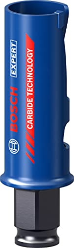 Bosch 1x EXPERT Construction Material hålsågar (för Mjukt trä, Spånskiva, Ø 25 mm, Professional Tillbehör Borr/skruvdragare)