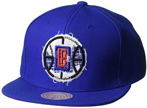 Mitchell & Ness Los Angeles Clippers Embroidery Glitch Snapback NBA Cap Blau