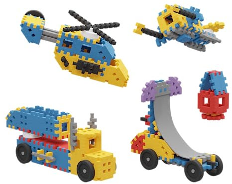 Marioinex Mini Waffle Constructor Expert 141 Elemente - Bausteine Kinder - Steckbausteine Kinder - Waffelblöcke Bausteine - Sensorik Spielzeug - Konstruktionsspielzeug - Stecksteine Kinder