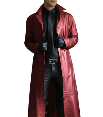 LAZIRO Los Hombres De OtoñO E Invierno De Moda Temperamento De Un Solo De Solapa De Color SóLido Tipo De Abrigo Delgado De SeccióN Larga De Cuero Chaqueta De Hombre Chaqueta De Abrigo