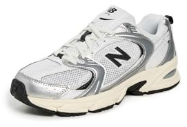 New Balance Sneakers 530 Donna, Argento Metallico/Cemento Nero, 5.5 Women/4 Men