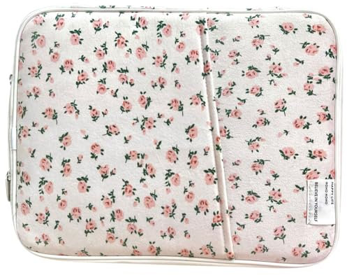 TIAASTAP Ipad Tasche Blumenmuster für 11 13 Zoll Laptop Hülle Asthetic MacBook Hülle Laptop Tasche Kompatibel mit MacBook Air/Pro Damen Mädchen