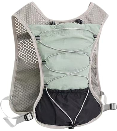 Mochila de agua para correr, chaleco de hidratación de carreras, 5L Hidratación reflectante chaleco de carreras - Equipo de ciclismo ajustable de secado rápido ligero para senderismo en montaña