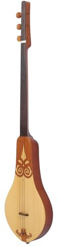 Karlak Dulcimer Gitarr Gran Mahogny 3 Strings Portable Dulcimer Performance för Musiker