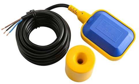 Baomain 10M 32ft Cable Float Switch, Water Level Controller, for Tank Pump, Water Tank or Sewage System On Auto Pilot, with Counterweight