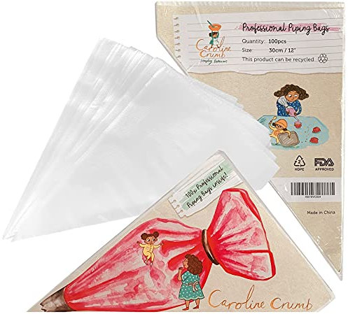 100 sacchetti professionali monouso per pasticceria
