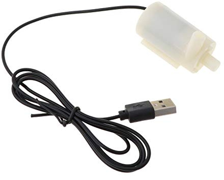 lfdhcn Micro Mini Bomba de Agua Sumergible Tanques de Peces Acuario Alimentado por USB DC 5V 2-3L / min