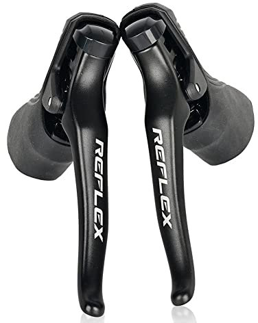 SENSAH STI Rennrad Schalthebel Doppel 2×8/2×9/2×10/2×11 Geschwindigkeit Hebelbremse Fahrrad Schaltwerk Gruppe Kompatibel für Shimano (2x8S Reflex: Kompatibel R2000)