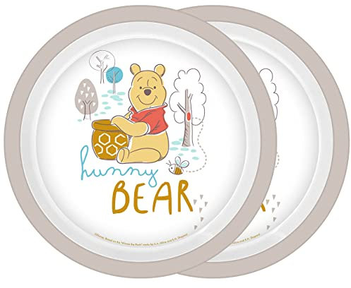 GEDALABELS Teller Winnie Pooh hunny Bear 2er Set 21,5cm