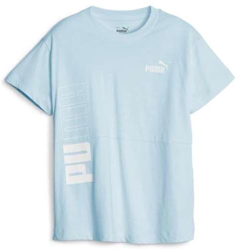 PUMA Power Colorblock Tee G ICY Blue