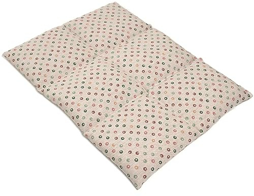 Linfrökudde stor 6-kammare 40 x 30 cm – ekologiskt tyg prickar – värmekudde kornkudde