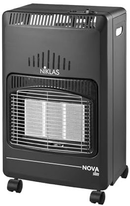Briconess.com Poêle à gaz infrarouge Slim gain de place refermable 4200 W Nova Niklas