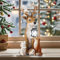 Sunshine smile Weihnachtsdeko Hirsch Mit LED Laterne,Gartenfigur,Gartendeko Figuren,Weihnachtsdeko Aussen Hirsch,Weihnachtsdeko Aussen,LED Hirsch Tierskulptur,Weihnachten Hirsch für Außen mit Laterne