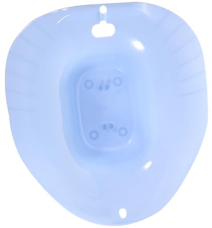 TOVINANNA Toiletteneinsatz Für Sitzbad Sitzeinsatz Mit Überlauföffnung Für Schwangere Ältere Personen Und Hämorrhoiden Linderung Einfach Zu Befüllen Mit Warmem Wasser Oder Zusätzen