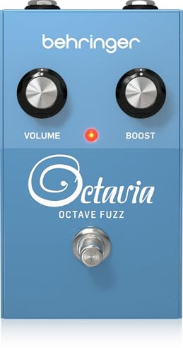 Behringer OCTAVIA OCTAVE FUZZ Pedal Vintage Octave Fuzz con Tono Agresivo y Efecto Octave Up