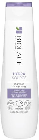 Biolage Shampoo für trockenes Haar, Zur sanften Reinigung und Feuchtigkeitsversorgung, Mit Aloe Vera, Hydra Source Haarshampoo, 1 x 250 ml