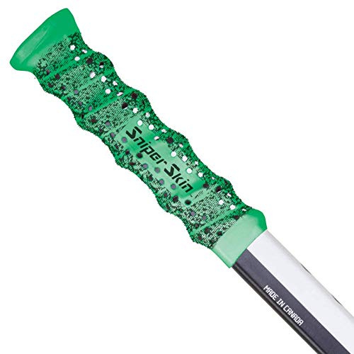 SNIPER SKIN Hockey Grip, Fits Adult and Kids Sticks, Easy Install, Durable, Better Than Hockey Tape, Ideal Team Swag, Clean Non-tack - Green Shadow
