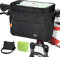 Lenkertasche 4.2L Wasserdichter Fahrradkorb Tasche mit Touchscreen Vorne Fahrradtasche mit Netztasche Radtasche Fronttasche Lenkerkorb Fahrrad Handyhalterung mit Schultergurt für alle Handy (Grau)