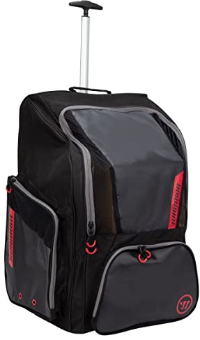 Warrior Sports Warrior Hockey Pro Wheeled Backpack (Black/Red) WPRBP9 BRD OSZ