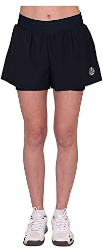 BIDI BADU Damen Crew 2In1 Shorts - Black, Größe:M