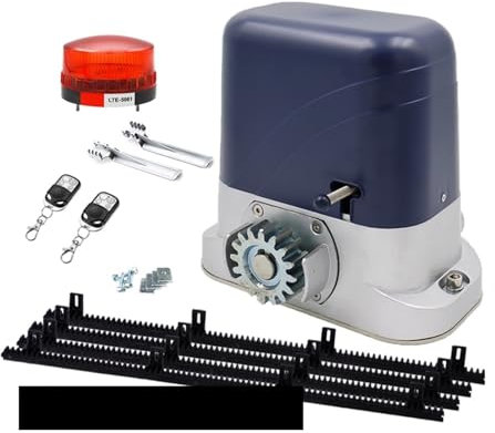 Motor de puerta corredera con bastidores de nailon de 4m/6m, 500kg/600kg/800kg/1200kg, abridor de puerta corredera automático opcional for fábrica doméstica Juego De Operador De PortóN EléCtrico Para