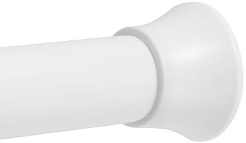 Barra telescópica de acero inoxidable, 76-137 cm, extensible, sin agujeros, barra de sujeción para sujetar armario, cortina de ducha, balcón