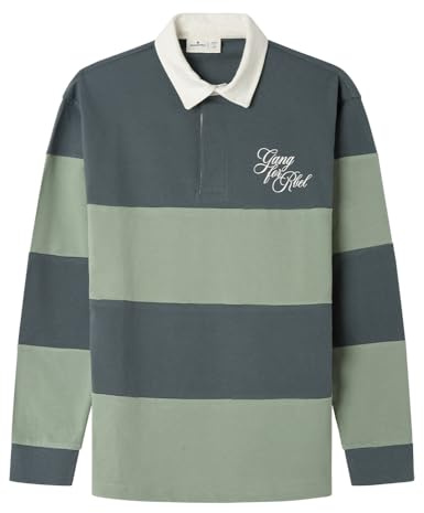 SPRINGFIELD Polo De Rugby Piqué Cut & Cosido L/S, Azul, L