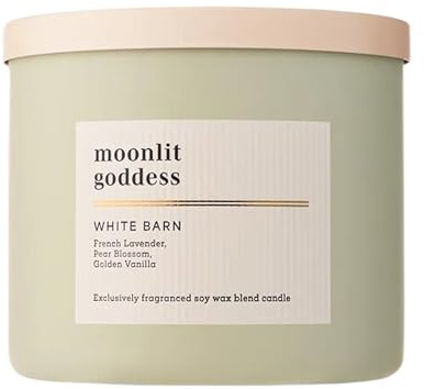 Bath & Body Works 3-Wick Candle, Moonlit Goddess Candle, Strong Throw, Long-Lasting Burn Up to 45 Hours, Exclusively Fragranced Soy Wax Blend, 14.5 oz - 1 Pack