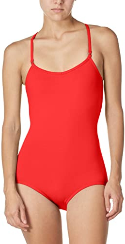 Capezio Damen Camisole Leotard with Adjustable Straps Trikot, Red, XS
