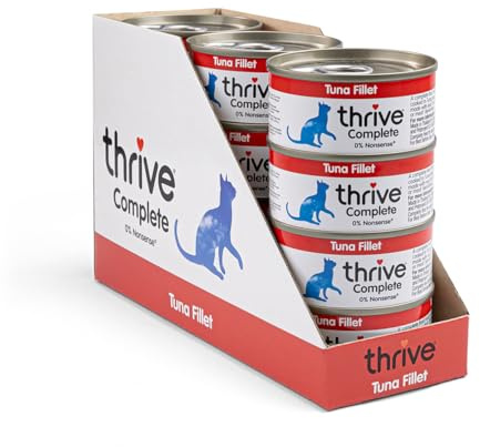 Thrive Complete Tuna Fillet Wet Cat Food Cans – Adult & Senior – 12 x 75g Cans