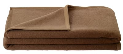 STEINBECK Manta Mekka de pelo de camello 100% color camel en tres tamaños, 150 x 220 cm, peso 1450 g