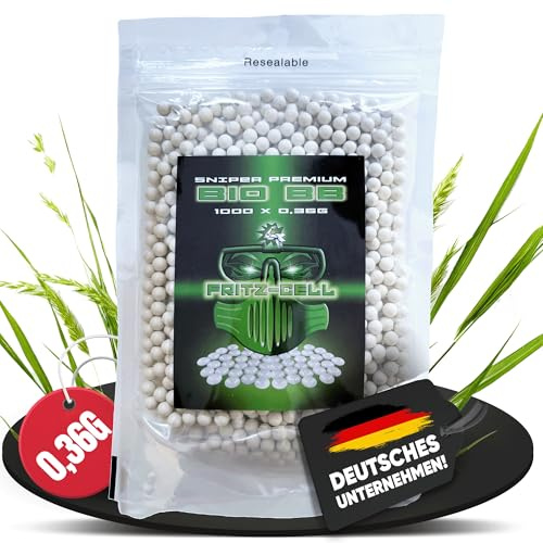 WEILAX 1000 BBS Bio Sniper 6 mm, 0,36 g, 1000 pezzi