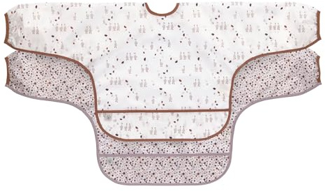Lässig Baby Long Sleeve Bib Set (2 pcs.) para atar en el protector de captura/babero de manga larga Tiny Farmer Goose