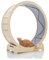 STAR CATWHEEL Laufband für Katzen, Laufrad zum Laufen, Drehen, Kratzen und Klettern für Hauskatzen, hochwertiges Birkenholz, umweltfreundlich, beweglicher Fisch, breite Laufbahn, 119,4 cm, XL-Größe