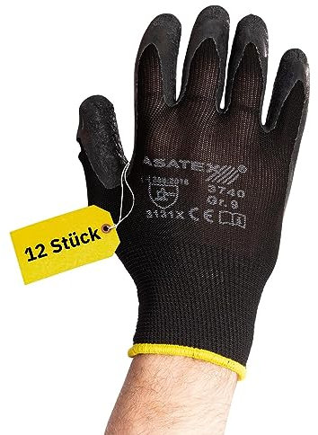 AWOTEX Latexhandschuh Größe 9 I 12 Stück