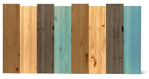 Raw Wood - Testiera letto King Size in legno massello 180x80 cm Stile Nordico Fatto a mano in Spagna - Haku Colors