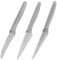 Juego de 3 cuchillos de cocina pequeños de acero inoxidable: cuchillo para verduras, cuchillo para frutas, cuchillo para pelar, acero inoxidable, cuchillo profesional súper afilado para tallar flores