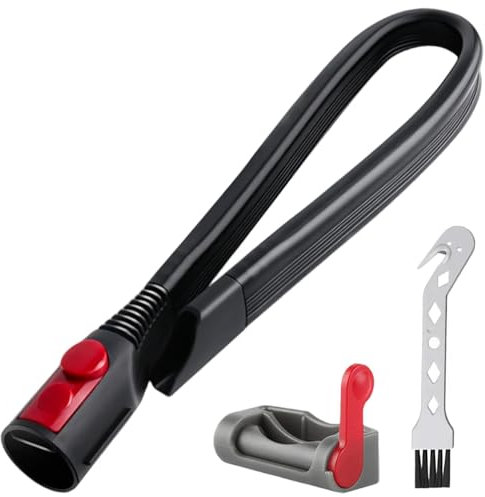 GATSUZG Boquilla flexible para hendiduras para Dyson V7 V8 V10 V11 V12 Aspiradoras V15 Gen5, accesorio de boquilla de extensión de boquilla plana extra larga de 58 cm/1,9 pies